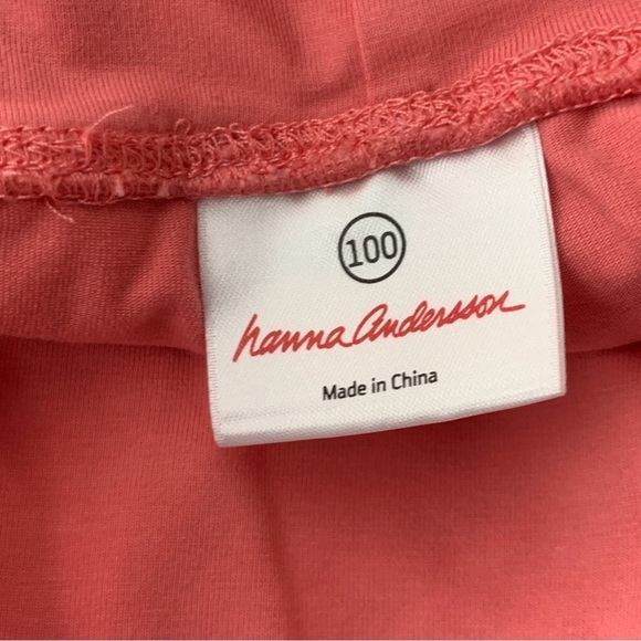 Hanna Andersson Girls 100 Size 4 Skort Mini Skirt Shorts Liner Pink Pull On - Picture 6 of 7